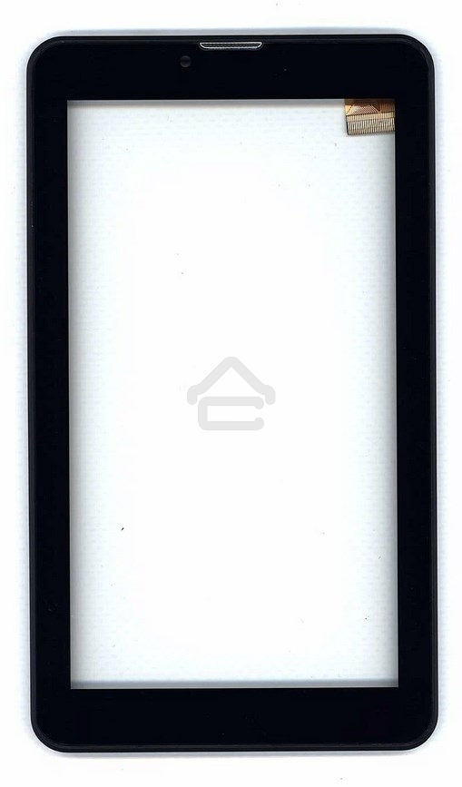 Сенсорное стекло (тачскрин) для Irbis TZ726, черное с рамкой