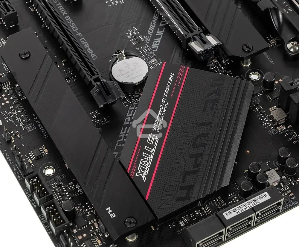 Материнская плата ASUS ROG STRIX B550-F GAMING, AM4, AMD B550, 4xDDR4, 6xSATA, 2xM.2, 1xPCI-E 3.0 x16, 1xPCI-E 4.0 x16, 3xPCI-E x1, 1xDP, 1xHDMI, 1x 2.5Gb LAN, 1xUSB 3.2 Gen 2, 4xUSB 3.2 Gen 1, 2xUSB 2.0, 5x3.5 мм, 7.1, ATX