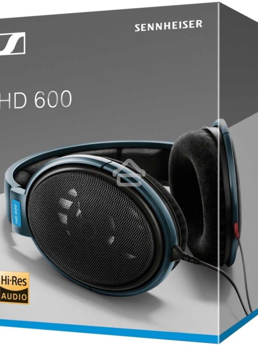 Наушники SENNHEISER HD 600 {Наушники накладные открытые 12-39000Гц 3м gold 3.5мм 97дБ}