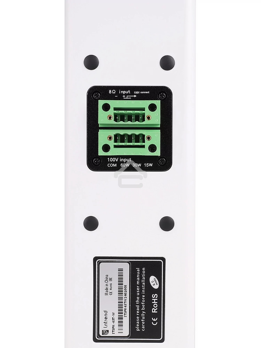 Звуковая колонна INTREND [ITSPK-43T-W] пассивная, 4x3