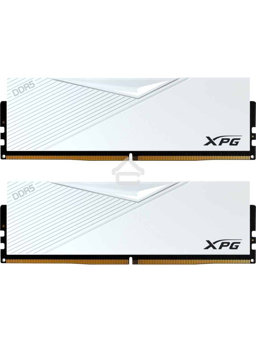 Оперативная память XPG Lancer, DDR5, 64GB (2x32GB), 6000MHz, CL30, DIMM, с радиаторами, белый