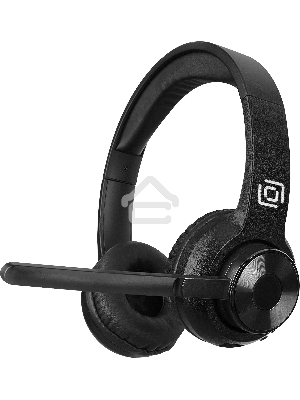 Наушники с микрофоном Оклик HS-M310 черный 1.5м накладные BT оголовье