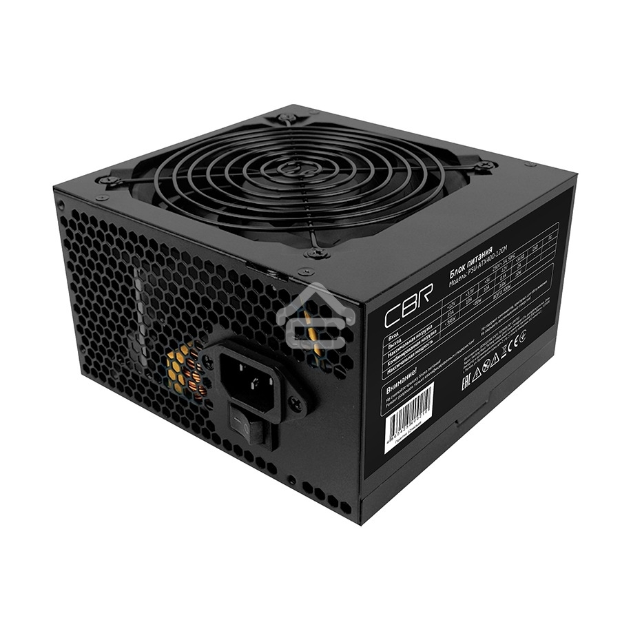 Блок питания CBR PSU-ATX400-12GM, 400W. 400Вт, 80 PLUS Bronze, 120мм, черный
