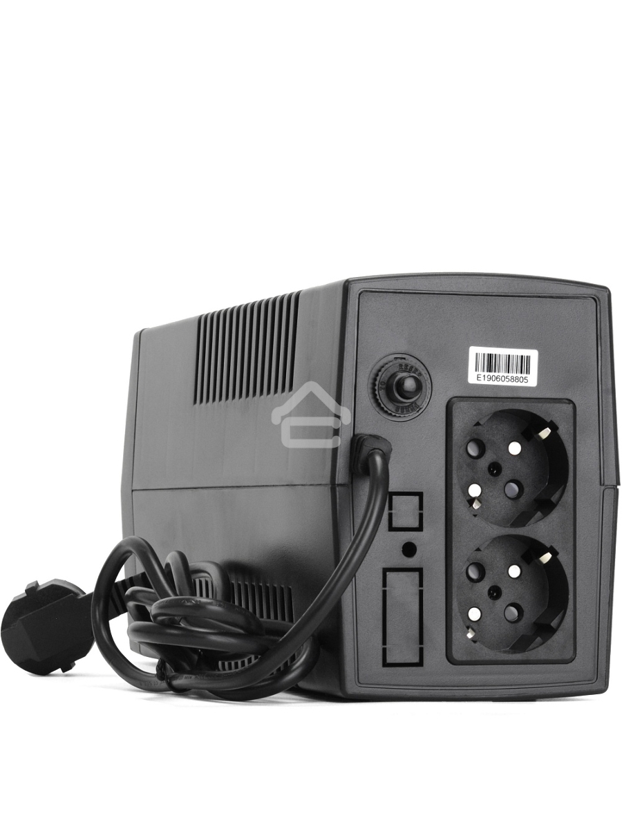 Источник бесперебойного питания Crown CMU-650X (600ВА/360 Вт; 2хEURO резервным питанием и фильтрацией; 12V/7AH х 1; пластик)