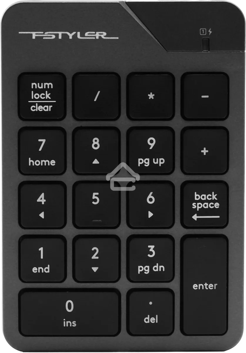 Числовой блок беспроводной A4Tech FGK21C, USB, Радиоканал, серый