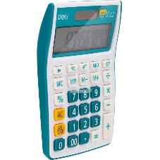 Калькулятор настольный Deli E1238/BLUE синий 12-разр.