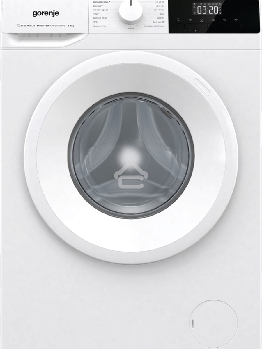 Стиральная машина Gorenje W2NHPI62SCSIRV 20010441 белый, загрузка фронтальная с баком 6 кг, 1200 об/мин., класс: А