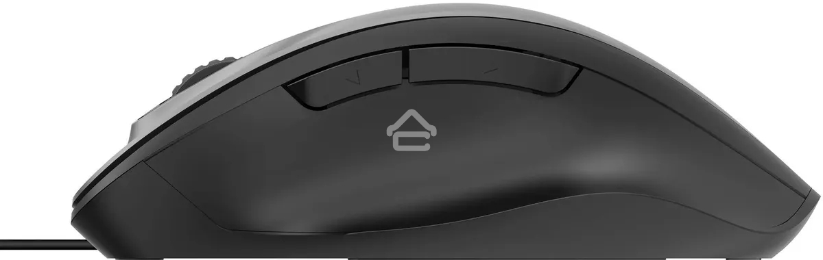 Мышь проводная Oklick 504M черный/серый, 3600 dpi, USB, кнопки - 6