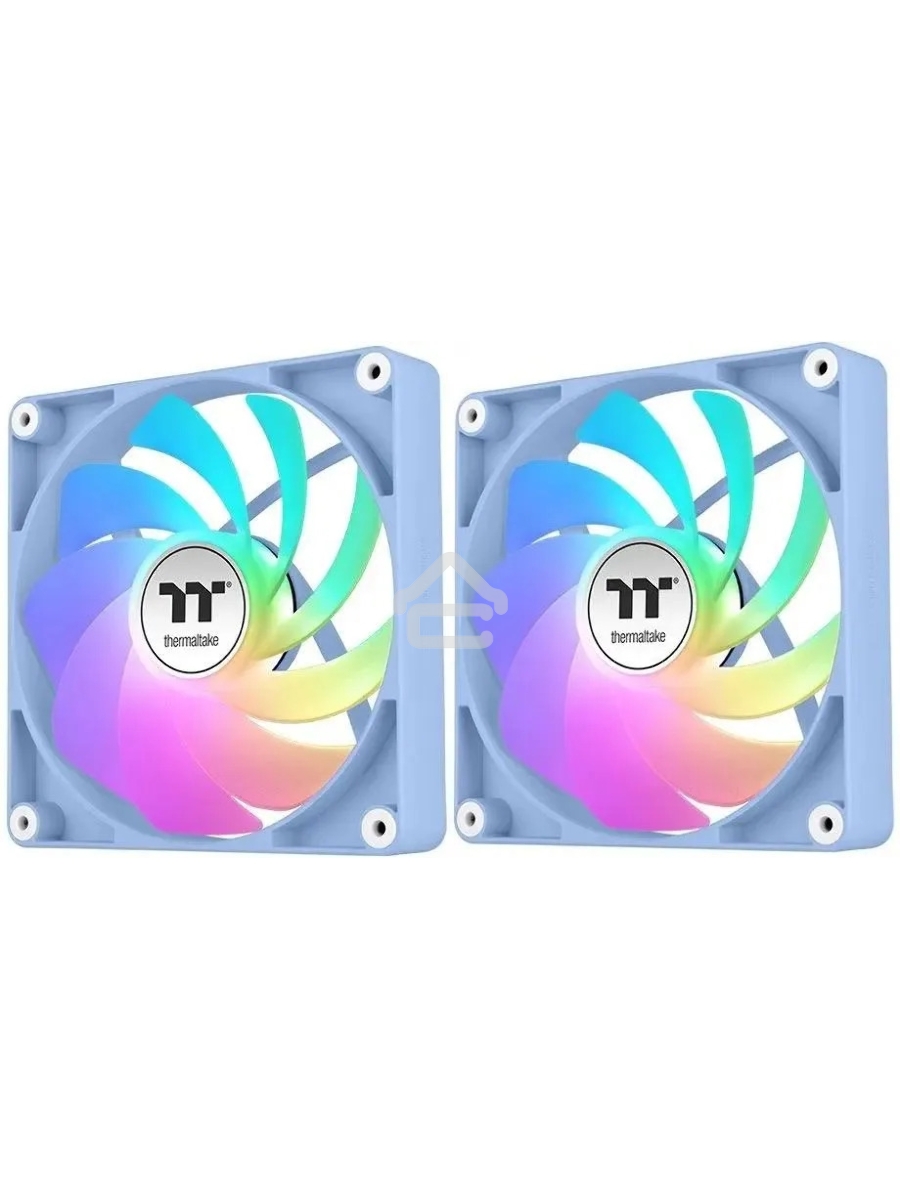 Вентилятор для корпуса Thermaltake CT120 Sync Hydrangea Reverse ARGB 120х120x25 голубой 4-pin 31.2дБ (упак.:2шт) (CL-F200-PL12BU-A) Ret