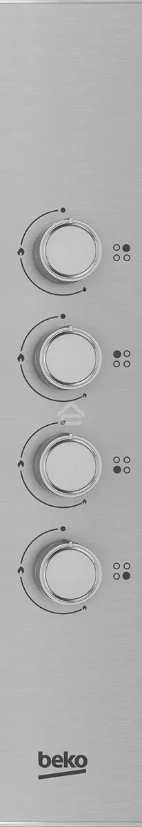 Газовая варочная панель Beko HIGG 641C3 SX, нержавеющая сталь