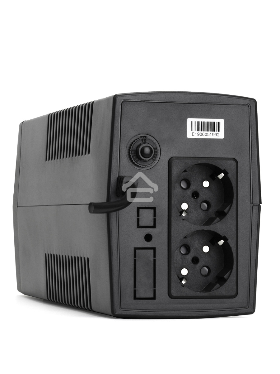 Источник бесперебойного питания Crown CMU-650X (600ВА/360 Вт; 2хEURO резервным питанием и фильтрацией; 12V/7AH х 1; пластик)