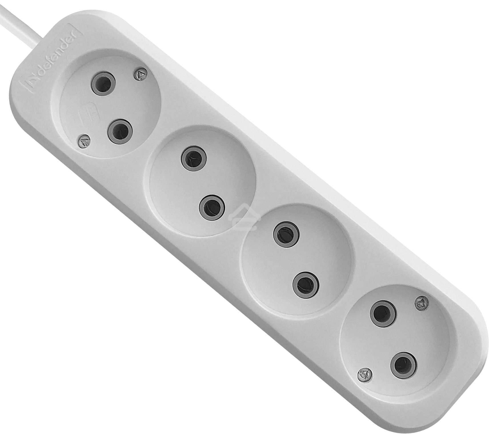 Удлинитель без заземления Defender B240 10 А, 5 м, без заземления