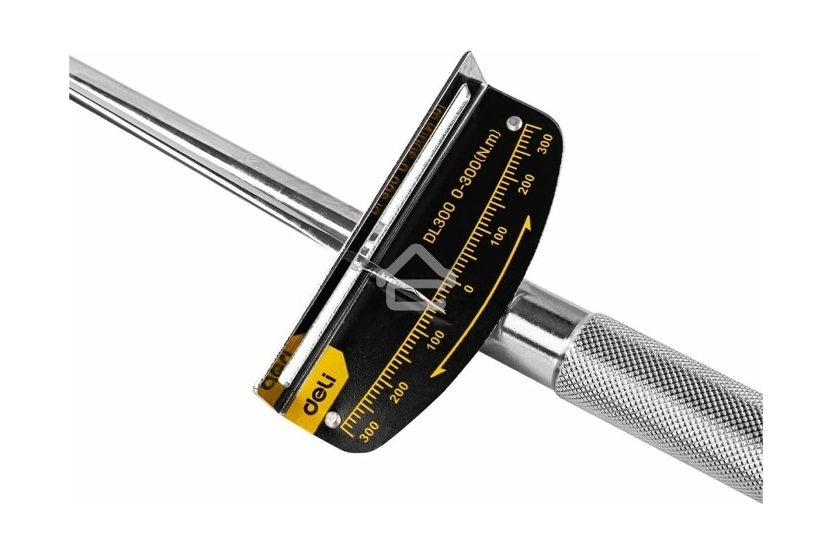 Динамометрический ключ Deli DL300 0-300Нм, 1/2