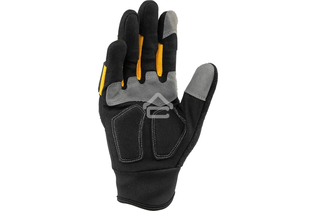 Перчатки универсальные Denzel 68003 усиленные, с защитными накладками, размер 10