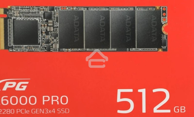 Накопитель SSD ADATA XPG GAMMIX S70 BLADE, 512Gb, PCIe 4.0 x4, M.2 2280, NVMe, R/W 7200/2600, с радиатором