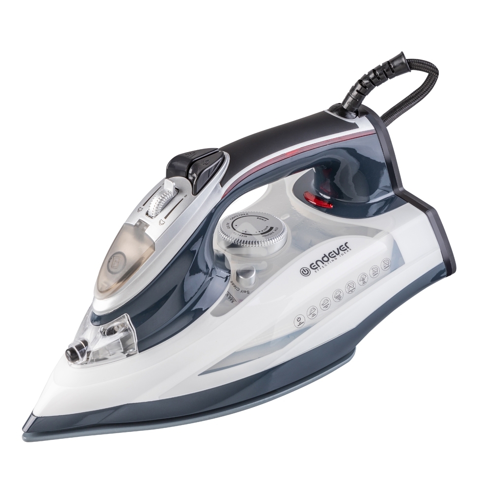 Утюг электрический Endever Delta-228 темно-синий/белый, 3000 Вт, подача пара 65 г/мин, паровой удар 180 г/мин, 10 шт/уп