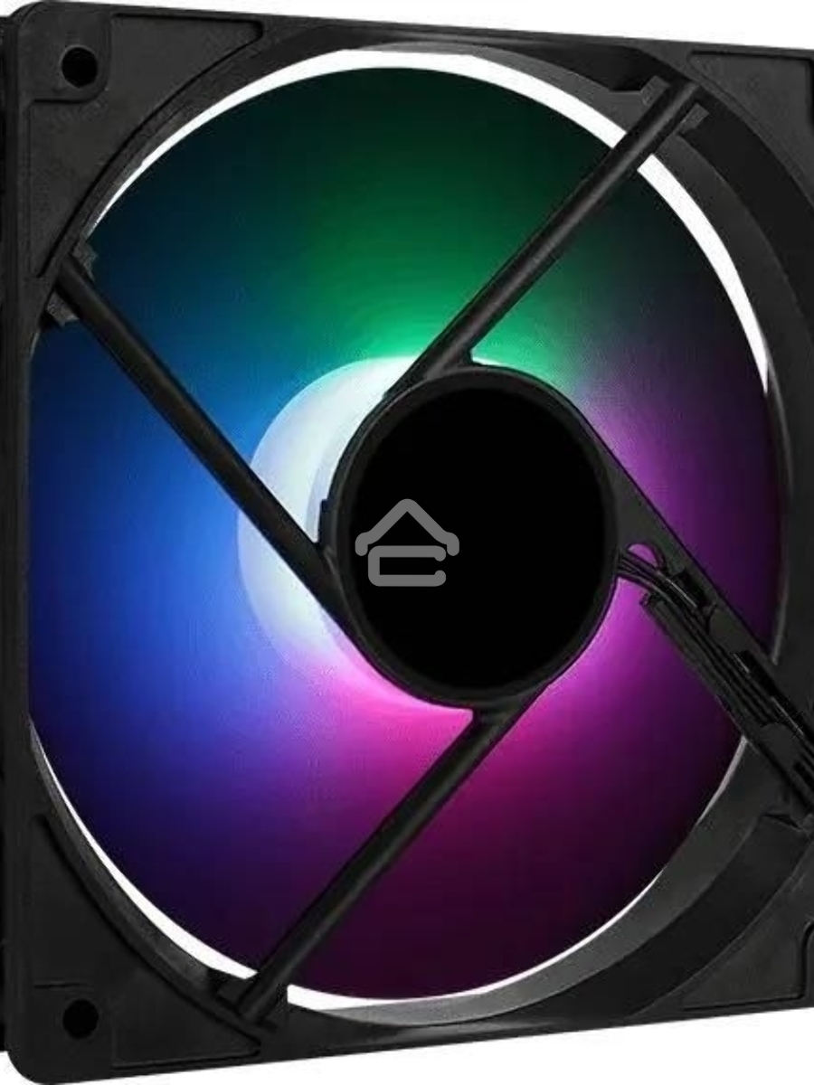 Вентилятор для корпуса Aerocool / Formula Frost 12 PWM FRGB черный, 120 мм, 1500 об/мин, 27.5 дБ, 4 pin