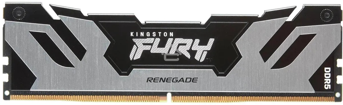 Оперативная память Kingston Fury Renegade Silver, DDR5, 96Gb (2x48GB), 6000MHz, CL32, DIMM, с радиаторами, серебристый/черный
