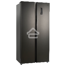 Холодильник Бирюса SBS 400 DI нержавеющая сталь двухкамерный 232/168 л морозилка слева, NoFrost, Side-by-side