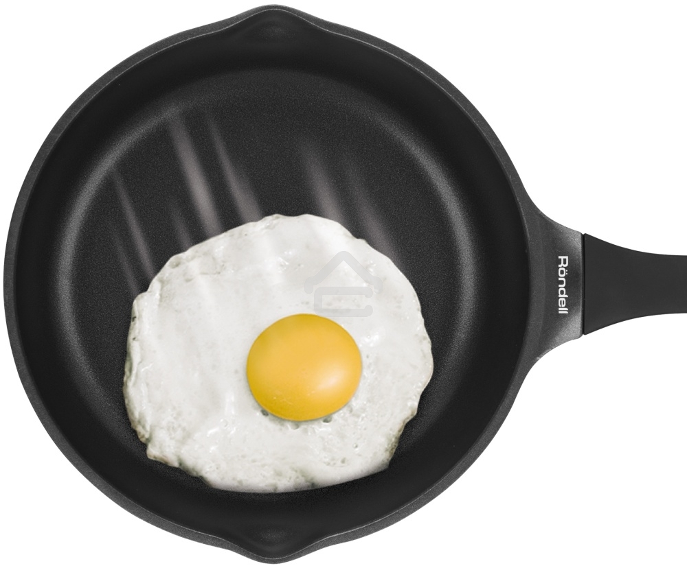 Сковорода Rondell Pacific RDA-1905 круглая 24 см, покрытие: Xylan Plus ручка несъемная (без крышки) серый