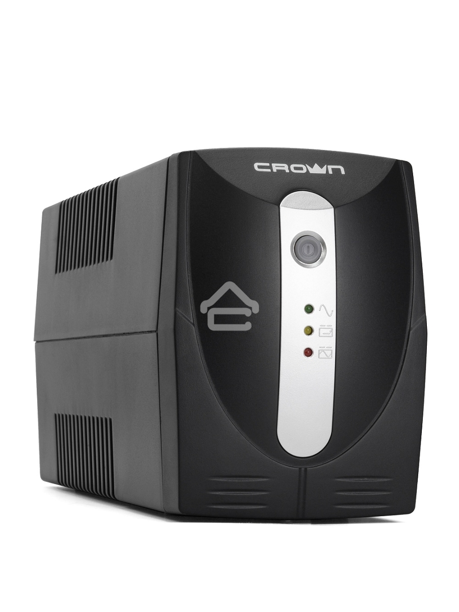 Источник бесперебойного питания Crown CMU-650X (600ВА/360 Вт; 2хEURO резервным питанием и фильтрацией; 12V/7AH х 1; пластик)