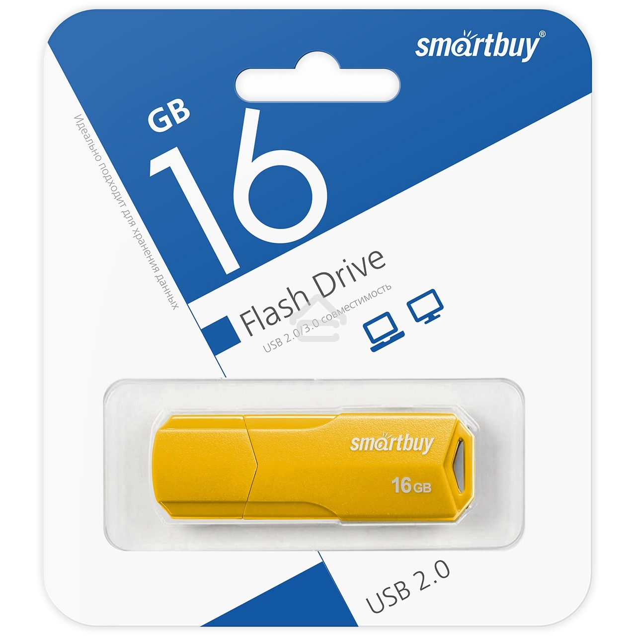 Флешка USB R/W SmartBuy R/W 16GB CLUE Yellow (SB16GBCLU-Y)