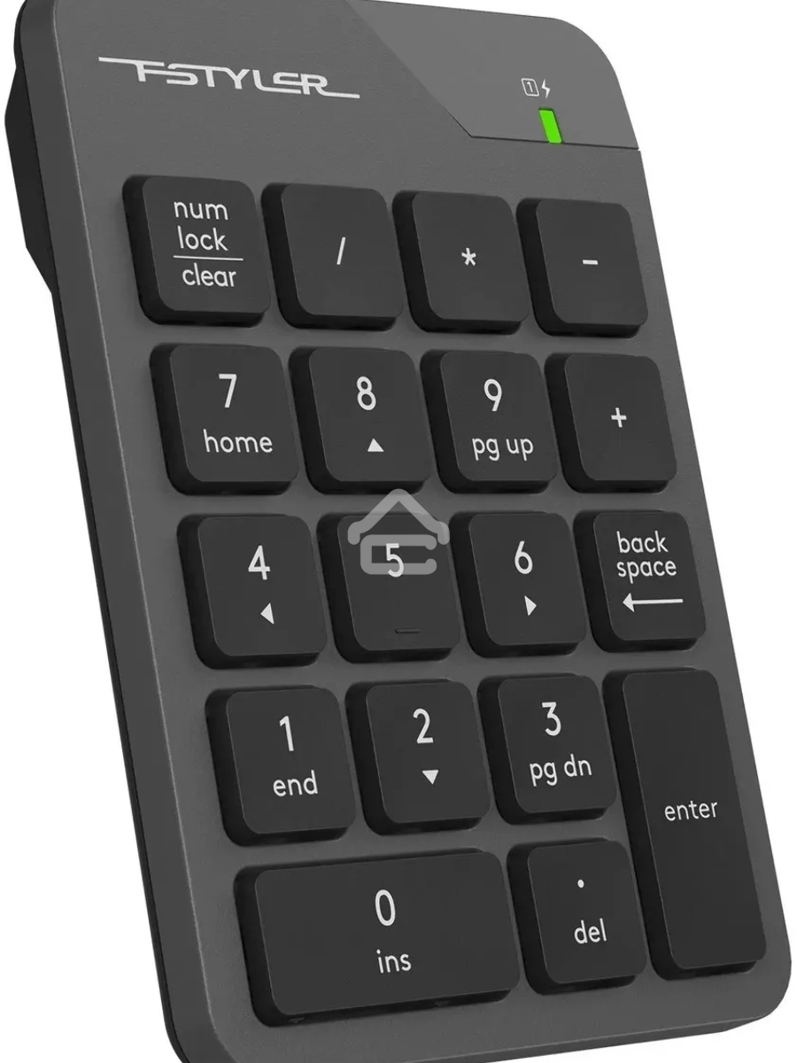 Числовой блок A4Tech FGK21C беспроводной, USB, Радиоканал, серый