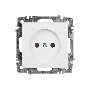 Розетка Intro Accent 6-201-01 2Р 16А-250В IP20 СУ AL/CU белый Б0063653