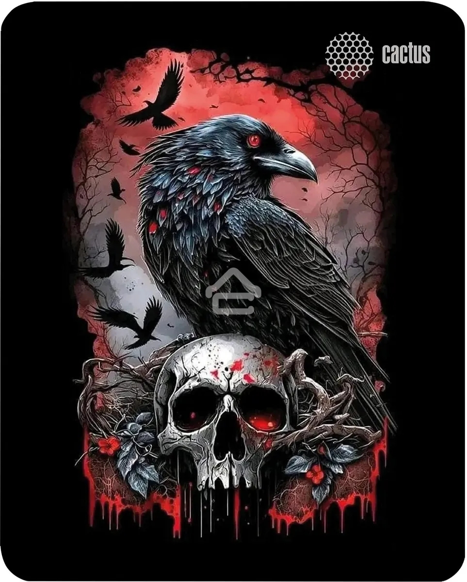Коврик для мыши Cactus Raven 250x200x3мм (CS-MP-D14S)