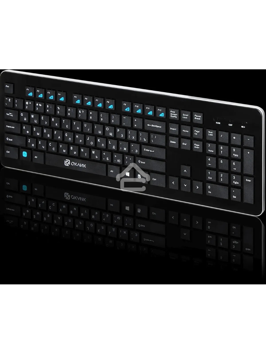 Клавиатура Oklick 870S беспроводная, USB, Радиоканал, черный