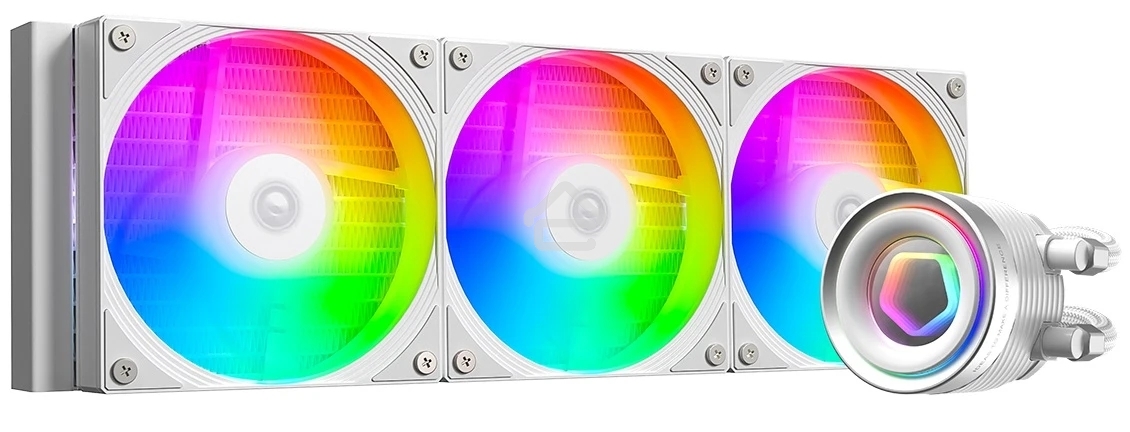 Система жидкостного охлаждения ID-Cooling FX360 Inf ARGb белый 120мм алюминий+медь 2000rpm 27.2db 4-pin 350W