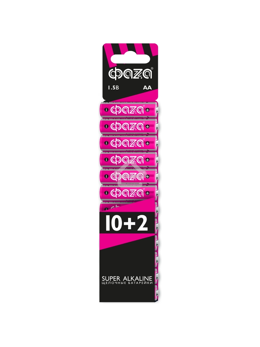 Элемент питания LR 6 (AA)  ФАZА Super Alkaline набор 10+2