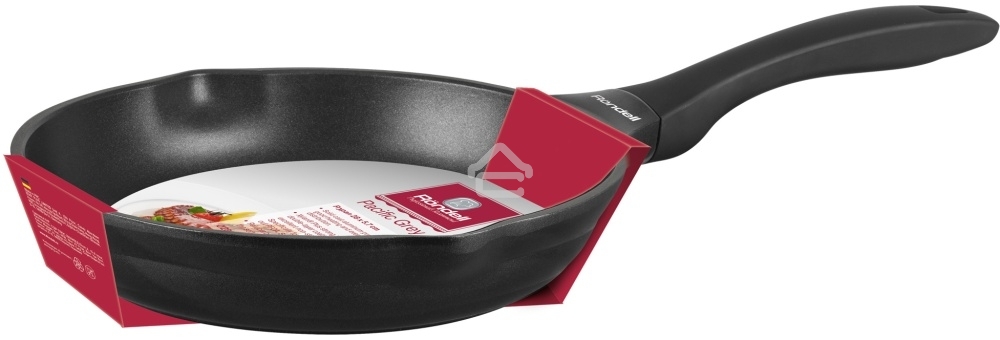 Сковорода Rondell Pacific RDA-1905 круглая 24 см, покрытие: Xylan Plus ручка несъемная (без крышки) серый