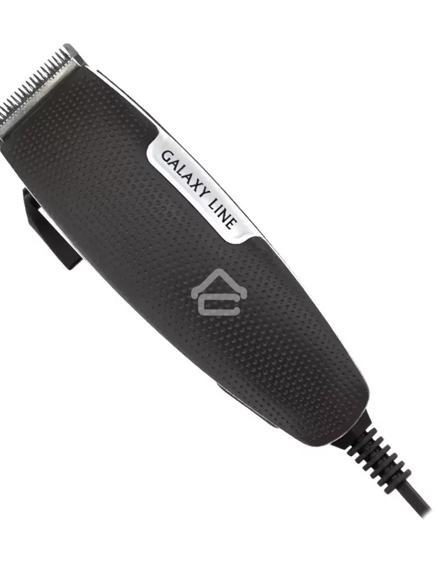 Набор для стрижки Galaxy Line GL 4108, черный, 15 Вт, лезвия из нержавеющей стали, ширина лезвия 45 мм, рычаг регулировки длины лезвия, 4 насадки-расчески, подвесная петля, эргономичный дизайн