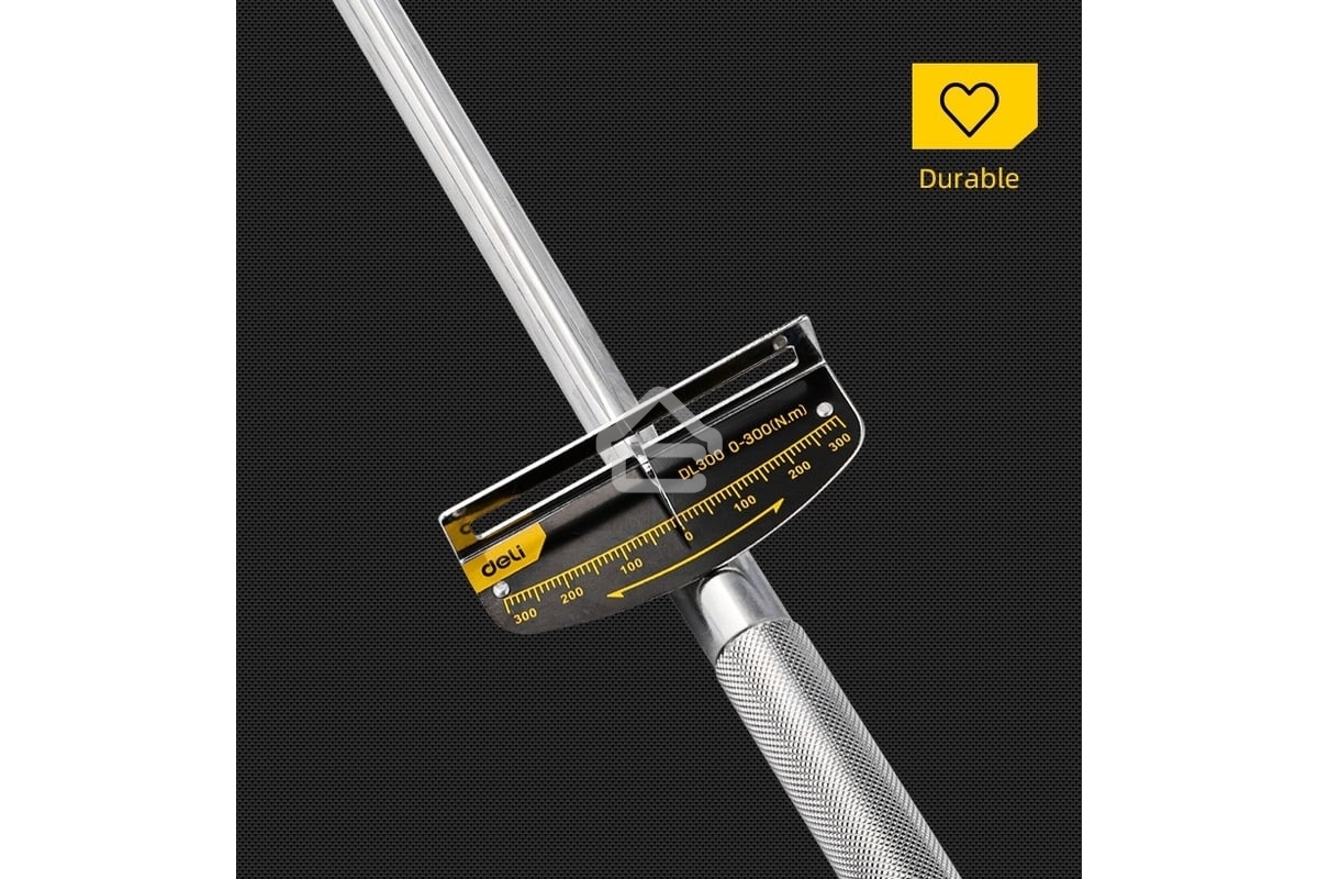 Динамометрический ключ Deli DL300 0-300Нм, 1/2