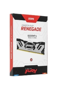 Оперативная память Kingston Fury Renegade Silver, DDR5, 96GB (2x48GB), 6000MHz, CL32, с радиаторами, серебристый/черный