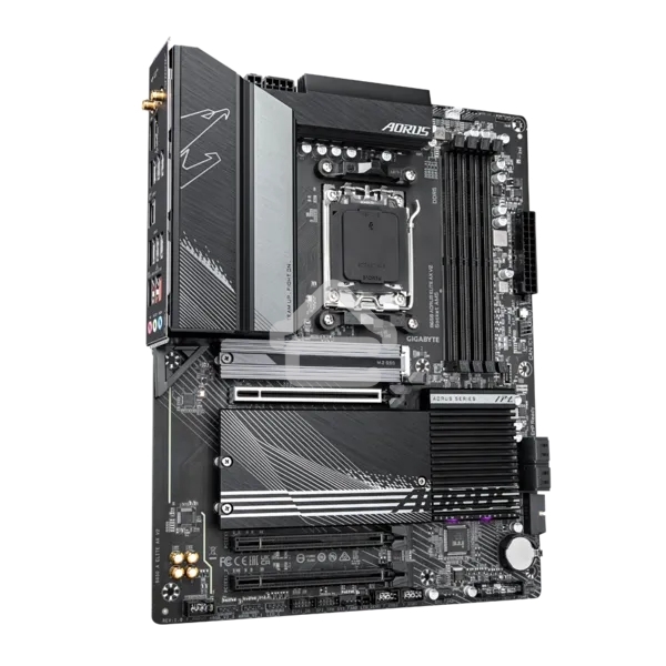 Материнская плата GIGABYTE B650 AORUS ELITE AX V2, AM5, AMD B650, 4xDDR5, 4xSATA, 3xM.2, 1xPCI-E 4.0 x16, 1xHDMI, 1xDP, 1xUSB-C 3.2 Gen 2, 5xUSB-A 3.2 Gen 1, 2xUSB-A 3.2 Gen 2, 4xUSB-A 2.0, 1x 2.5Gb LAN, 3x3.5 мм, 7.1, ATX
