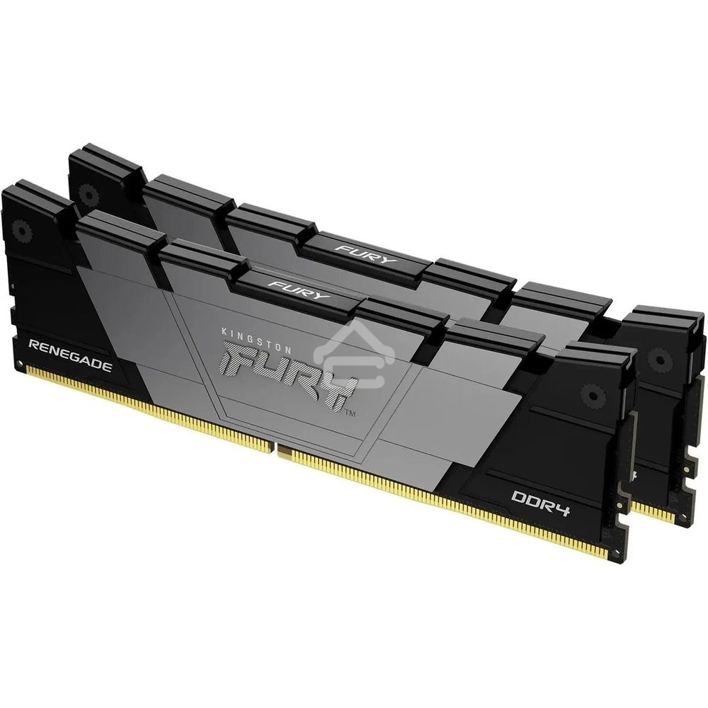 Оперативная память Kingston Fury Renegade, DDR4, 16GB (2x8GB), 4266MHz, CL19, DIMM, с радиатором, черный