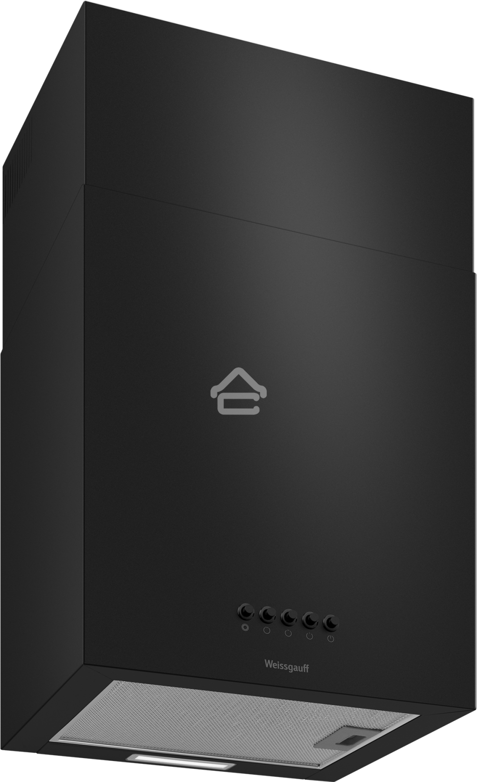 Вытяжка пристенная цилиндрическая Weissgauff Box 40 PB черный, 40 см, 900 куб. м/ч, 58 дБ