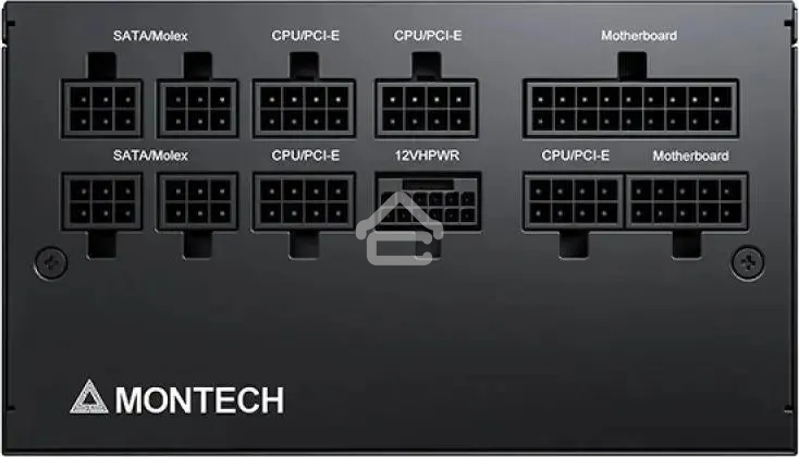 Блок питания Montech ATX 750W CENTURY GOLD G5, 750 Вт, 80 PLUS GOLD, 120 мм, модульный, черный