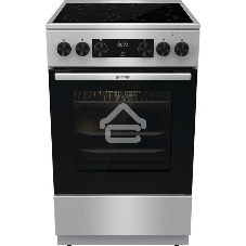 Плита электрическая Gorenje GECS5C70XA серебристый, конфорок 4 электрических, духовка 70 л, 50 см x 85 см x 59.4 см