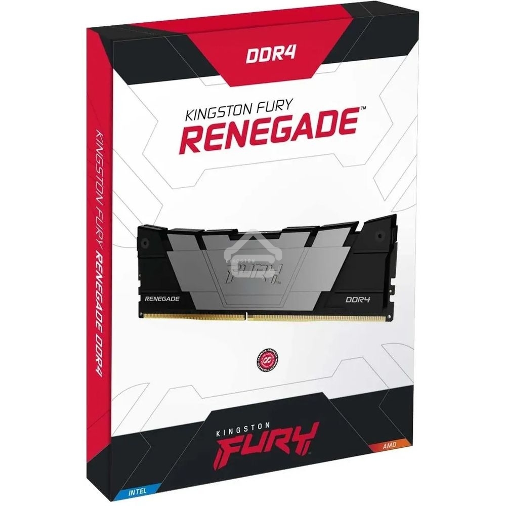 Оперативная память Kingston Fury Renegade, DDR4, 16GB (2x8GB), 4266MHz, CL19, DIMM, с радиатором, черный