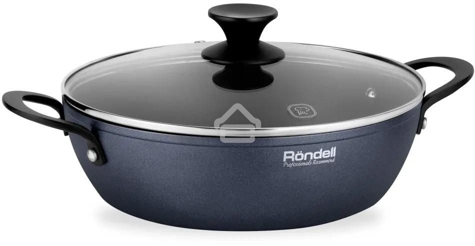 Сотейник Rondell Evolution-R RDA-799, 26см, с крышкой, графитовый