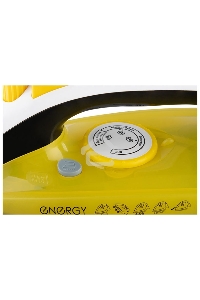Утюг ENERGY EN-349 желтый/чёрный, 2200 Вт, пар, спрей, тефлоновая подошва