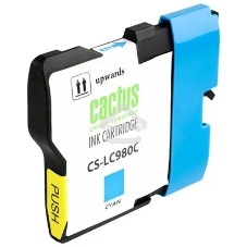 Картридж струйный Cactus CS-LC980C голубой (16 мл) для Brother DCP-145C/165C MFC-250C/290C