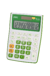 Калькулятор настольный Deli E1238/GRN зеленый 12-разр.