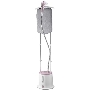 Отпариватель Galaxy Line GL 6216, белый с розовым, стационарный, 2200 Вт, объем контейнера для воды 1,7 л, 3 режима отпаривания