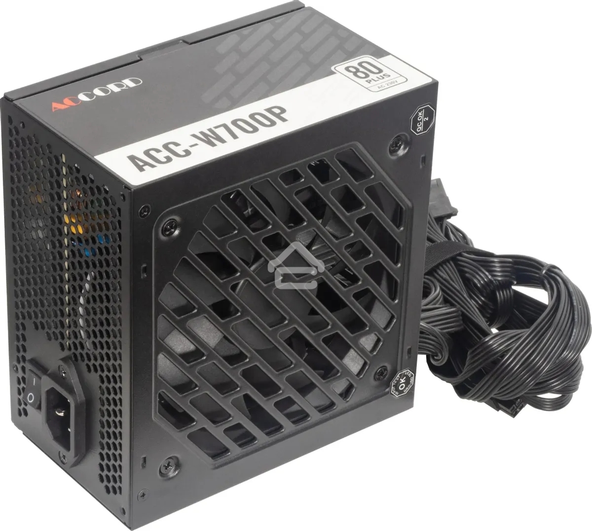 Блок питания Accord ACC-W700P, 700Вт, 80 PLUS WHITE, 120мм, черный