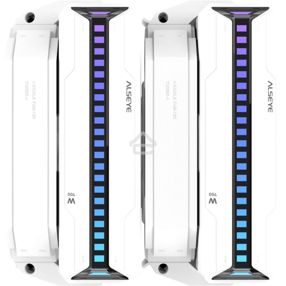 Кулер для процессора Alseye W700-W(USA) белый, 120 мм, алюминий/медь, 2200 об/мин, 35.3 дБ, 4 pin, 230 Вт, 159 мм