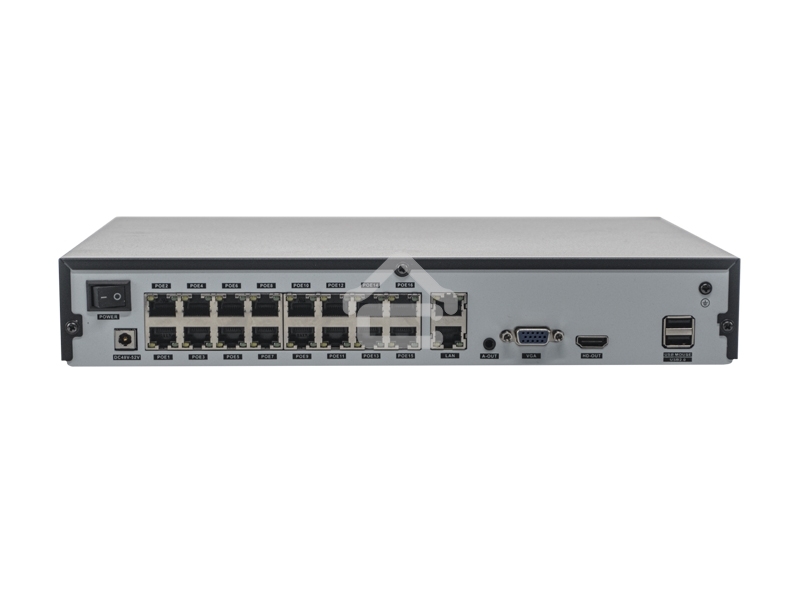 Видеорегистратор IP Optimus NVR-5161-16P 16-х канальный 8МП, HDD 1 SATA до 14 ТБ NVR-5161-16P